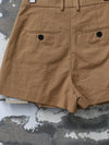 INTO THE EAST 25 Autumn/Winter Grainy Layered Short Casual Pants ITE-E1DGSS027CM20PT-TUO Camel